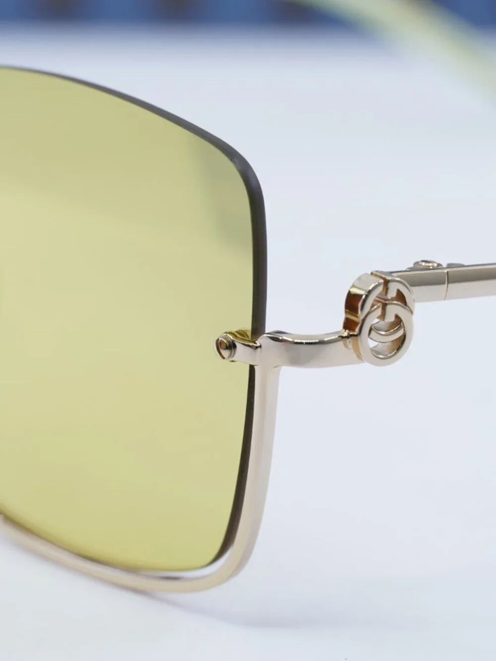 Gucci GG1279S 006 Square Sunglasses - Gold / Yellow Gold Mirror